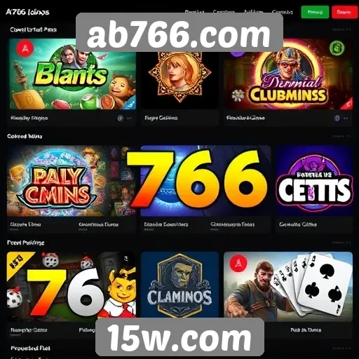 Principais jogos disponíveis no ab766.com